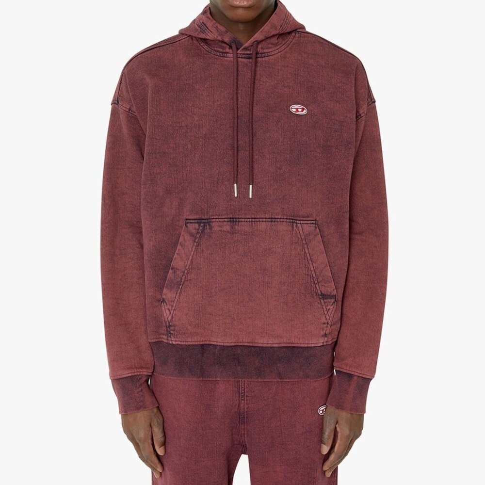 DIESEL D-Um Rib Track Denim Hoodie